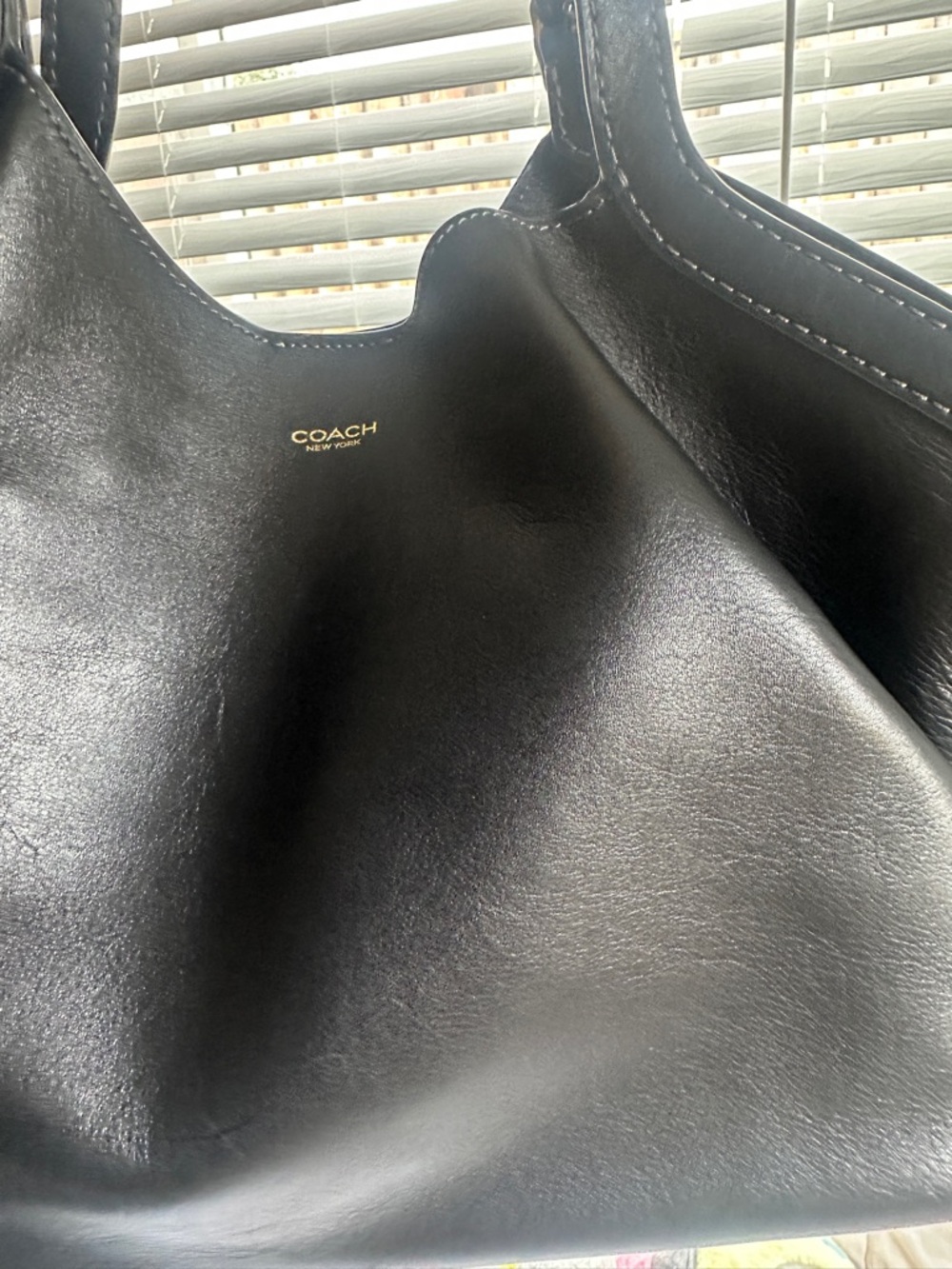 Coach Gramercy Black Tote Bag with Gold Hardware - Picture 4 of 12